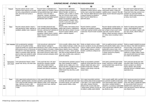 Europass jazykový pas (E JP) poskytuje přehled o úrovni znalostí a zkušeností dosažených v jednom nebo několika cizích jazycích.