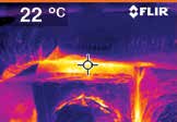 Naproti tomu termokamery FLIR mohou měřit rozložení