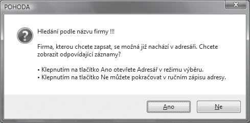 Ekonomický systém POHODA Příručka uživatele 125 Pokud chcete používat pro všechny účetní jednotky stejnou složku, nechte pole Složka dokumentů firmy prázdné.