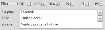 Zrušíte-li zatržení polí Dodavatel a Odběratel, seznam adres se nebude nacházet ve výklopném seznamu v příslušných agendách.