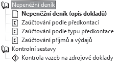 Ekonomický systém POHODA Příručka uživatele 139 Jednotlivé záznamy můžete do agendy Nepeněžní deník zapisovat buď přímo, anebo automaticky zápisem v agendě Interní doklady.