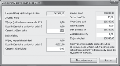 176 6 Účetnictví 6 5 176 Komfortní zpracování daňových přiznání vám umožní produkt TAX.