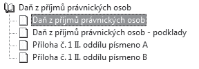 V oddíle Zvýšení zisku jsou uvedené údaje zjištěné z účetnictví z nedaňových nákladových účtů, které daňový základ zvyšují. V poli Ostatní zvýšení zisku můžete zvýšení upravit.