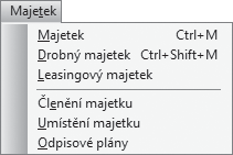 Ekonomický systém POHODA Příručka uživatele 323 11 / 1 Principy a metody Dlouhodobý majetek Dlouhodobým hmotným majetkem jsou podle zákona č. 586/1992 Sb.