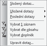 Ekonomický systém POHODA Příručka uživatele 61 Při opětovném vyvolání povelu je zachován dotaz, který jste ve stejné agendě použili naposledy. Rychle tak můžete doplnit či upřesnit poslední výběr.