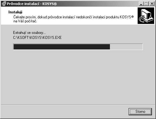 O dokončení instalace budete informováni a tlačítkem Dokončit instalaci ukončíte.