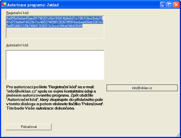 Instalace programu Modul Základ programu VIKLAN je možno nainstalovat jako samostatnou desktop aplikaci pod operačním systémem Windows (testováno na Windows XP a Windows Vista).