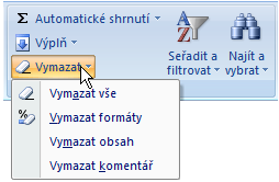 MS Excel prostě říká, že po odstraněných buňkách nemůže zůstat díra a ptá se, jak se mají okolní buňky posunout.