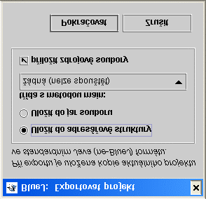 7 Vytváření samostatných aplikací Stručně: Jestliže chcete vytvořit samostatnou aplikaci, vyberte příkaz Export... z menu Projekt. V BlueJ můžete vytvářet spustitelné jar soubory.