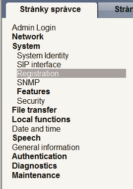 3. V menu klikněte na odkaz System.