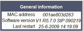 6.2.8 Nastavení a změna hesla uživatele pro správu telefonu V menu stránek správce klikněte na odkaz