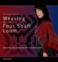 Ashford kniha o tkaní na skládacím stavu autorka: Rowena Hart 25 jednoduchých, úžasných vzorů šál s použitím