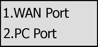 4) Vyberte WAN port a zvolte jednu z voleb vypnuto/povolit.