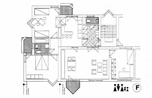 a architektonických prvkov na fasáde (arkiere, zimné záhrady, balkóny, lodžie). (Obr. 15, 16, 17) (ateliér ASA DESIGN architektonický ateliér, Antal-Selcová- Antalová, 1990) 4.