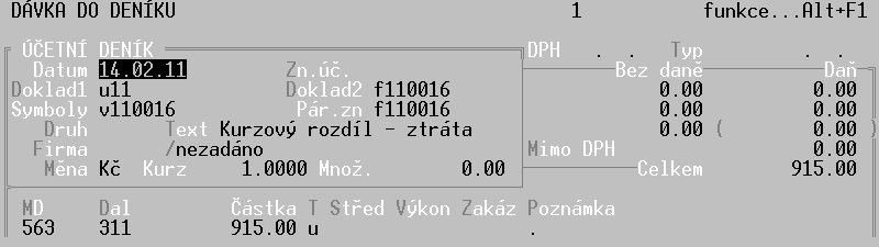 Ú Č E T N I C T V Í 17 Saldokonto Pro větší flexibilitu a zjednodušení práce se saldokontem je samotným sestavám předřazena možnost aktualizace zpracovávaného období a nastavení saldokontních účtů.