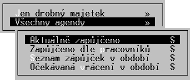 Spolu s tím je možné z přehledu zápůjček snadno tisknout potřebné předávací protokoly a další sestavy.