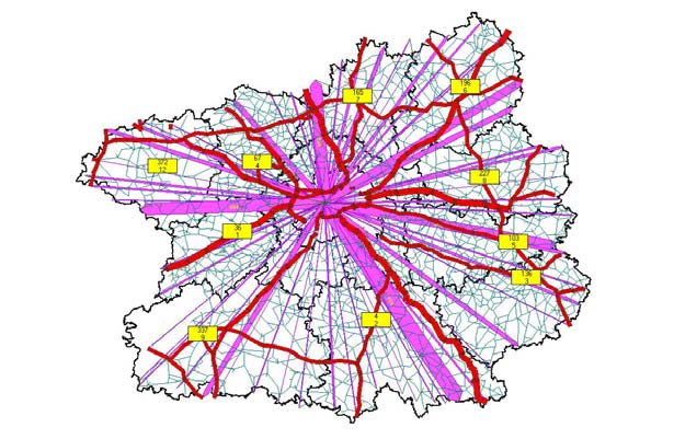 Podíl tranzitní dopravy příklady