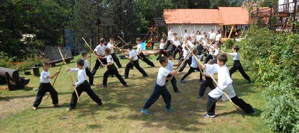 tanci. Trénuje se 2x týdně, pořádají se různé semináře, jezdí se na letní soustředění. Nejdelší tradici má ve škole trénování tradičního Kung-Fu, styl Hung Gar.