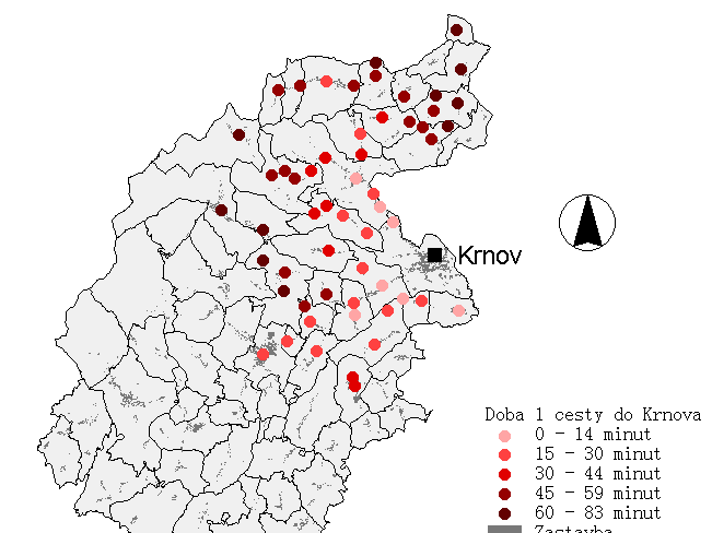 Obr. P2-23 Doba 1 cesty do