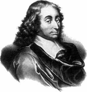 Blaise Pascal (1623-1662) - 1642 první mechanický kalkulátor - Pascalova věta o bodech na