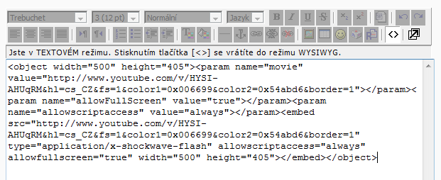 9 Po uložení tohoto kódu bude příslušný multimediální dokument integrován do kurzu v LMS Moodle: 8.2.