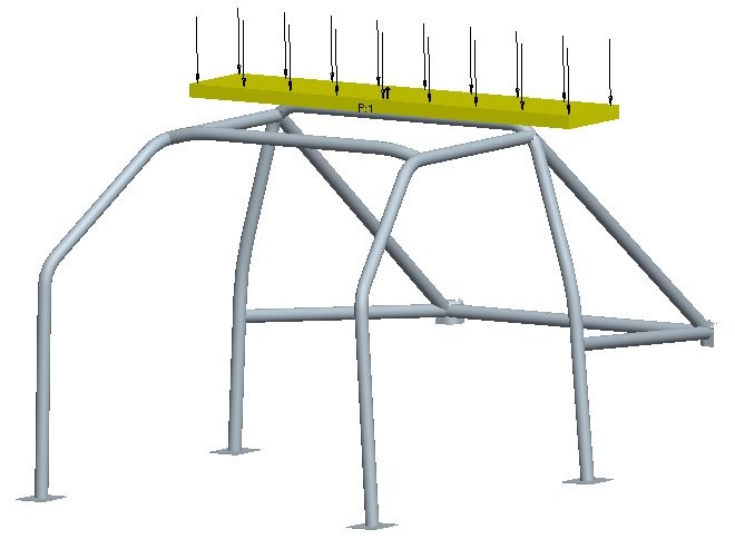 Při průběhu zkušky musí být zatíţení aplikván ve vdrvném směru a sučasně ve výšce 550 mm +/- 50 mm nad nejniţším bdem upevnění hlavníh bluku a t p dbu minimálně 15 sekund.