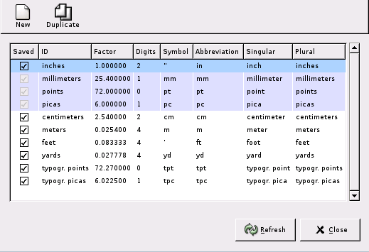 183 / 317 13.3.2.2 Popis dialogového okna Obrázek 13.2: Dialogové okno,editor jednotek 13.3.3 Prohlížeč zásuvných modulů Tento příkaz zobrazí seznam a stromovou strukturu všech zásuvných modulů nahraných v Gimpu.