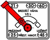 2b c) u vozidel, která jsou vystrojena jak brzdou pro režim G, tak brzdou pro režim P a zároveň přestavovačem prázdný-ložený (příp.