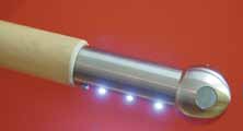 0 LED-osvětlovací systémy Další varianty osvětlení madlo z plexiskla s LED-osvětlením B8 B79 + B76 L0 Světelná madla se síťovým zdrojem, bez pohybového čidla E7 Doplňková sada s pohybovým čidlem L3 L