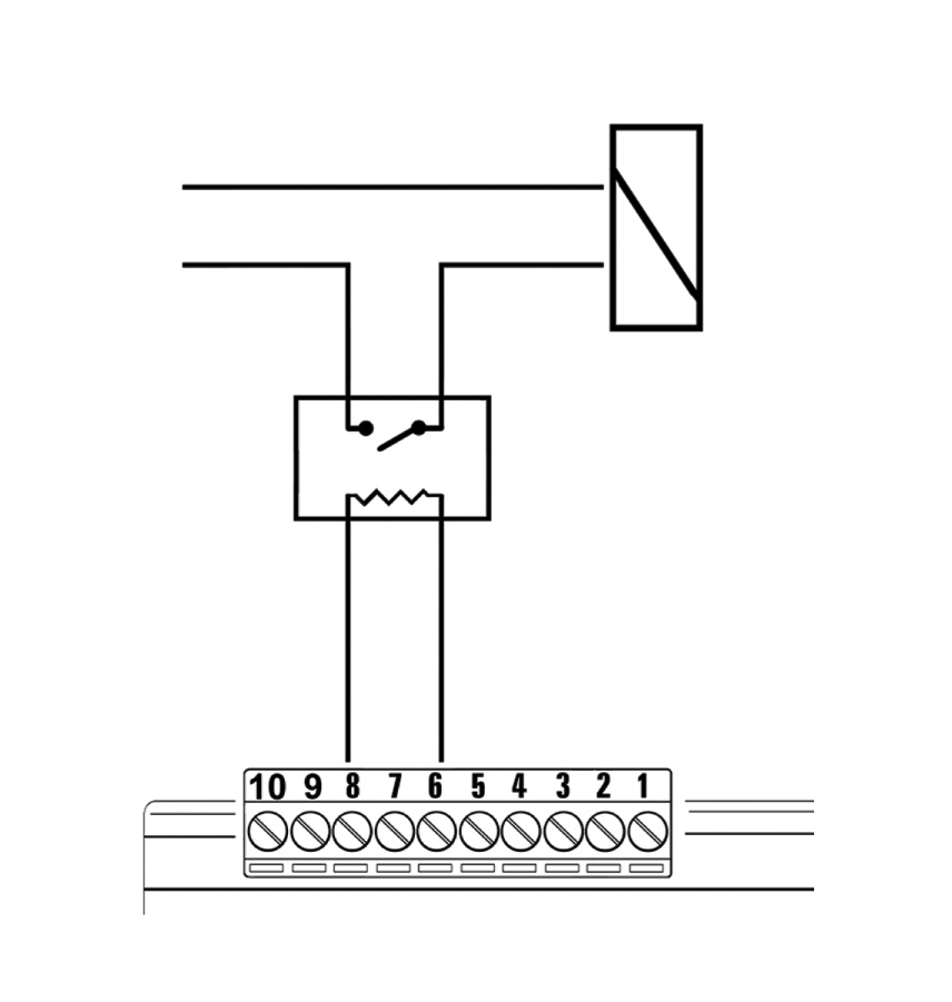 7.3.3 Elektrický zámek Z výroby je výstup fototest nastavený na funkci Fototest. Druhou možností je naprogramovat řídicí jednotku pohonu SPIN tak, aby tento výstup ovládal elektrický zámek.