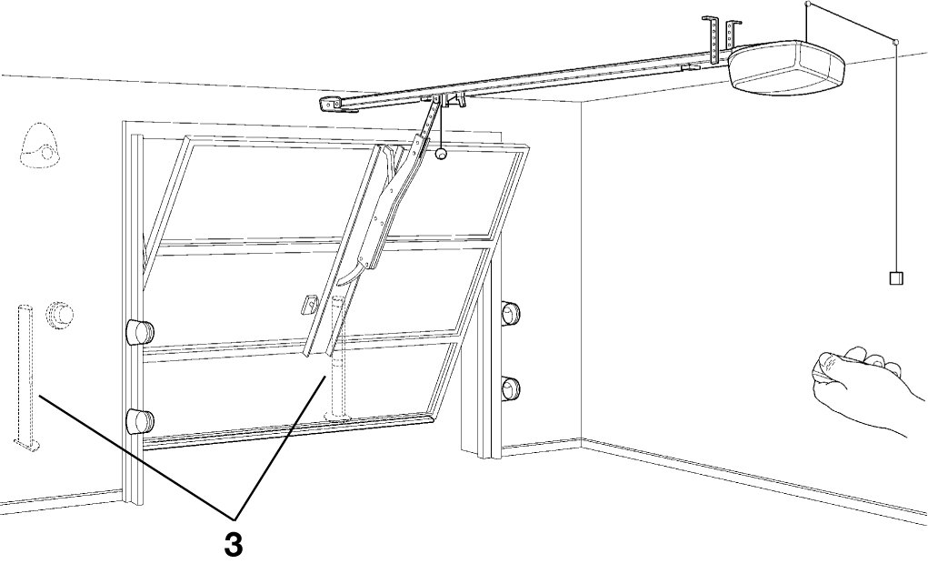 4 5 Na obrázcích 4 a 5 jsou znázorněny typické instalace pro výklopná vrata s kloubovým výklopným mechanismem a pro výklopná vrata s horním vedením křídla.
