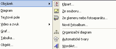 SNÍMKY ZE SOUBORU: za aktuální snímek otevřené prezentace vložíme snímky z jiné prezentace, kterou vyhledáme na discích.