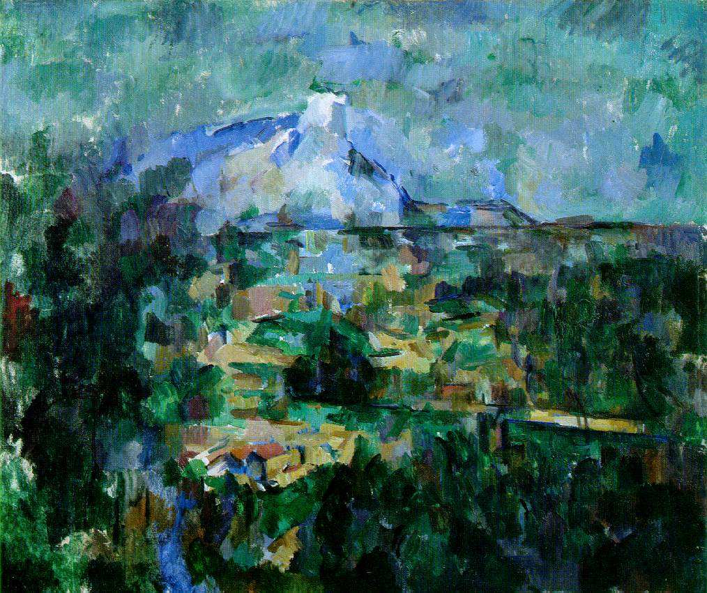 Paul Cézanne Mont Sainte-Victoire Seen from Les Lauves (Le Mont Sainte-Victoire vu des Lauves) 1904-06 Oil on canvas 23 5/8 x 28 3/8 in (60 X 72 cm) Kunstmuseum, Basel Nesnažím se vykládat Cézanna a
