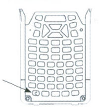P10. Manuál přístroje Psion Obrázek P10.2: Umístění tlačítka pro zapnutí přístroje; zdroj: Psion Teklogix P10.5 
