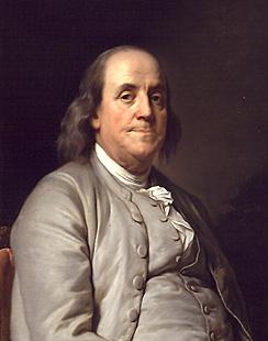 prezident USA (1797 1801) Benjamin Franklin, americký