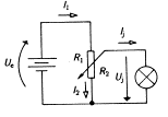 obvodem I min R max Regulace napětí U v obvodu dělič napětí PARALELNĚ se