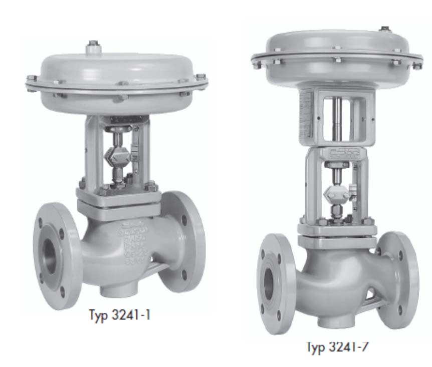 Pneumatický regulační ventil Typ 3241-1 a typ 3241-7 Obrázek 1: Ventil typu 3241 s