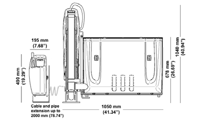 75 ) 1035 mm (40.75 ) Overall lift height (stowed position) 1035 mm (40.75 ) 1035 mm (40.75 ) Usable Užitná šířka platform plošiny width (Max) (max) 714 mm (28.11 ) 714 mm (28.