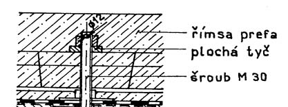 Detail kotvení je na obr. 3.
