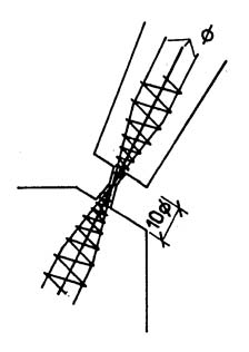 Uložení mostů F 2 F 1 plocha, do které se zatížení roznáší, plocha betonu kloubu. 6.4.1.1 Klouby s úzkým vrubem Kloub s úzkým vrubem má tloušťku vrstvy rovnou cca 1/10 její šířky, ale maximálně 20 mm.