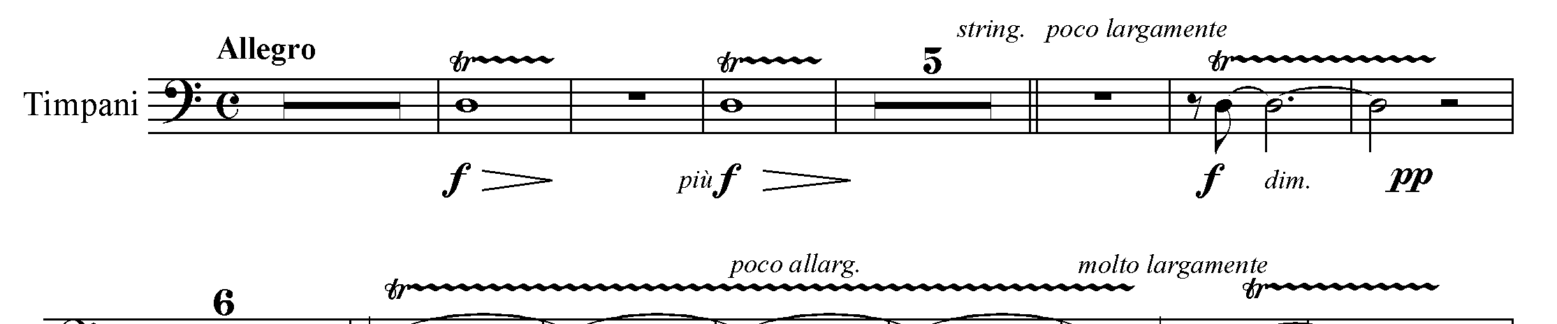 Notový p íklad 77 Jean Sibelius Symphony No.2 2.v ta 6.2.Koruna (fermata) T ebaže se tento prvek týká notové délky, jeho místo je zde, v prvcích tvo ících výraz hudby.