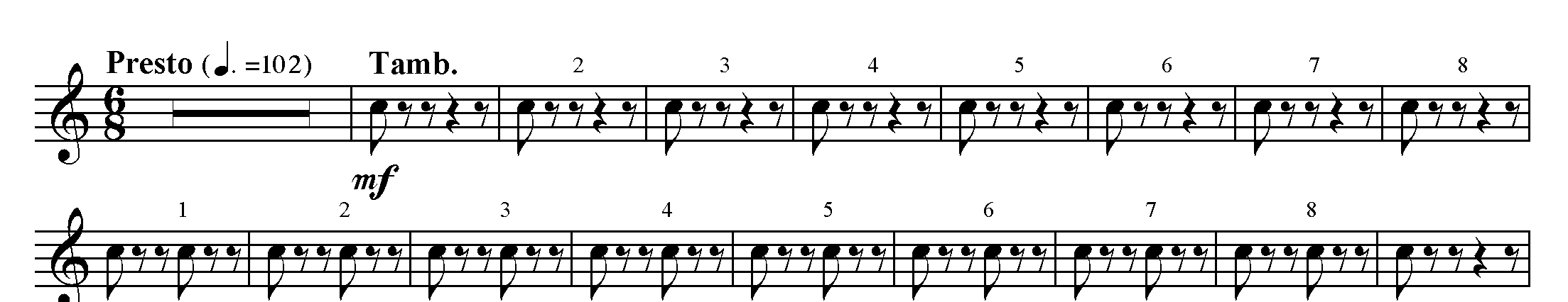 Notový p íklad 87 Pjotr Ilji ajkovskij Italské capriccio 8.14.