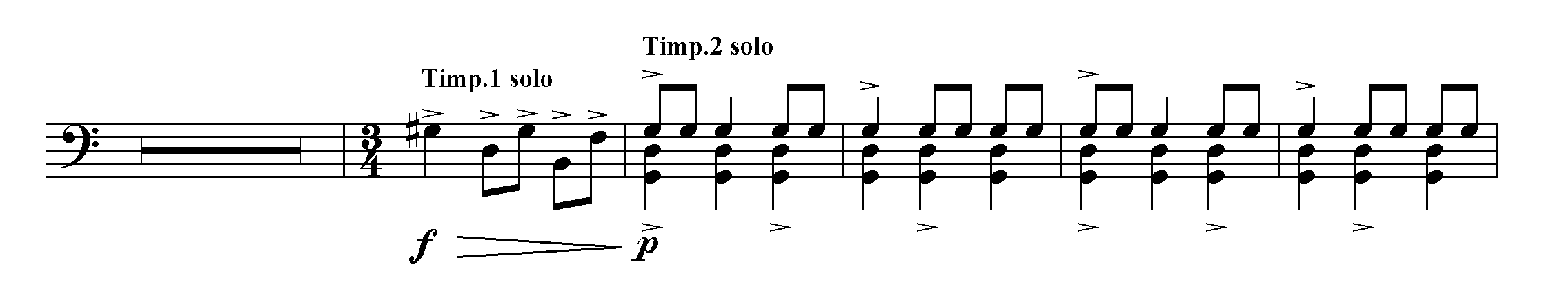 Notový p íklad 47 Carl Orff Carmina Burana Floret silva 3.3. P íraz vícenásobný M že být dvojitý, trojitý a vzato teoreticky po et ozdobných not vlastn není nijak omezen.