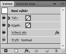 4 V panelu Grafické styly (Graphic Styles) klepněte se stisknutou klávesou Alt (Windows) nebo Option (Mac OS) na tlačítko Nový grafický