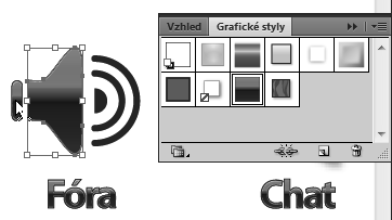 6 Uvolněním tlačítka myši daný styl aplikujte na objekt.