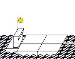 5. Při plavbě pod pevnou nebo pohyblivou konstrukcí mostu nebo pod lávkou plavební komory apod. mohou plavidla vlečné sestavy nést válec předepsaný v odst.
