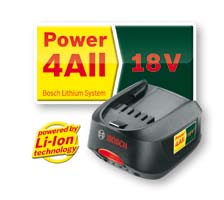 Vítejte v rodině! Vezměte revoluci do ruky pouze s jedním akumulátorem! Power4All je akumulátorový systém s lithium-iontovou technologií pro celou řadu nářadí Bosch pro domácnost a zahradu!