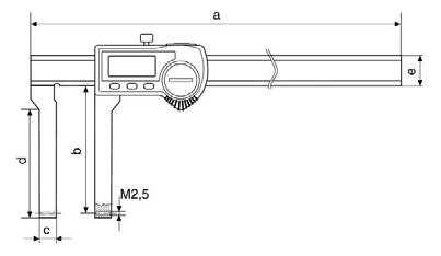 + 1-15 Rozměry mm a b c d e 300 410 90 12 75,5 20 x 4,5 500 680 100 16 81 25 x 5,5 Měřicí doteky (standardní příslušenství) M2,5 Ø4,5 Ø4,5 M2,5 M2,5 M2,5 M2,5 5 5 5 5 5 2 Ø5 Ø10 16 10 16 10 16 18 0,5