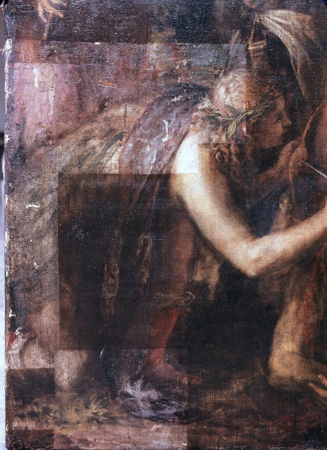 Obrázek 18: Tiziano Vecellio, Apollo a Marsyas, 1550-1576, olej, plátno,