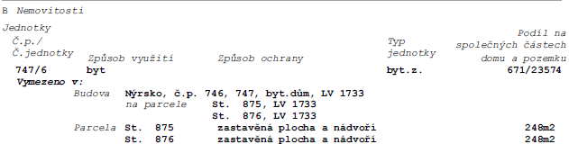 Výsledná cena dražených nemovitých věcí s příslušenstvím činí částku 840 000,00 Kč. III. IV.